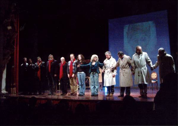 gli attori al San Filippo 6 gennaio 2006